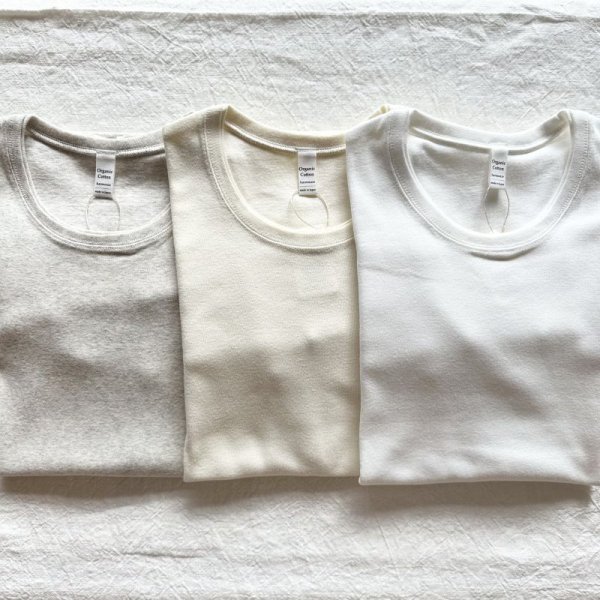 画像5: harmonie オーガニックコットン 二重ネックT【クリックポスト発送可(1枚)】 (5)