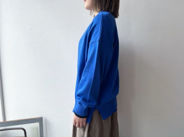 画像14: NARU 綿コーマ14G天竺 2wayニットカーディガン【レターパックプラス(600円)発送可能】 (14)