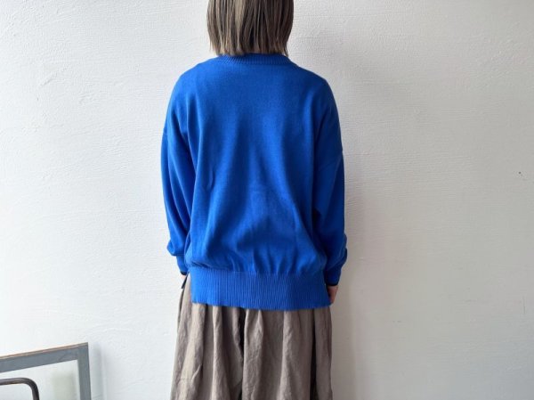 画像13: NARU 綿コーマ14G天竺 2wayニットカーディガン【レターパックプラス(600円)発送可能】 (13)