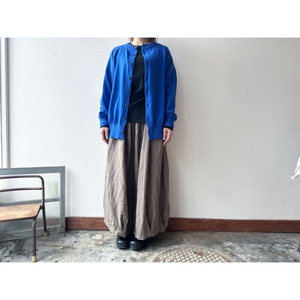 画像16: NARU 綿コーマ14G天竺 2wayニットカーディガン【レターパックプラス(600円)発送可能】 (16)