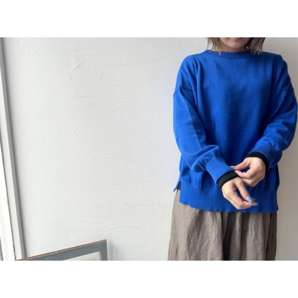 画像15: NARU 綿コーマ14G天竺 2wayニットカーディガン【レターパックプラス(600円)発送可能】 (15)