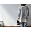 画像4: *sale* NARU ライスニット 綿コーマ裾配色 ７分袖ニット (4)