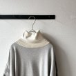 画像15: *sale* NARU ライスニット 綿コーマ裾配色 ７分袖ニット (15)