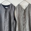 画像13: *sale 50%off* prit 40/1 リネントラッドチェック ロングジレ (13)