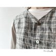 画像2: *sale 50%off* prit 40/1 リネントラッドチェック ロングジレ (2)