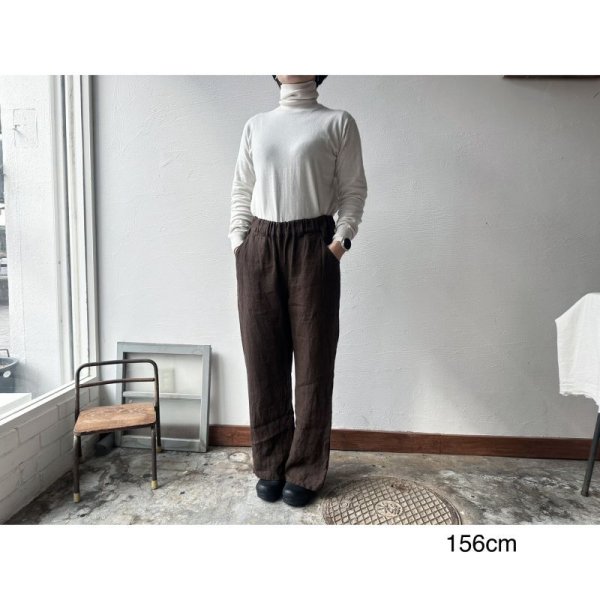 画像8: Luminaes heavy-linen frax dyed ブーツカットPT (8)