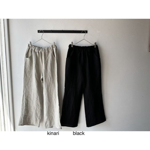 画像17: Luminaes heavy-linen frax dyed ブーツカットPT (17)