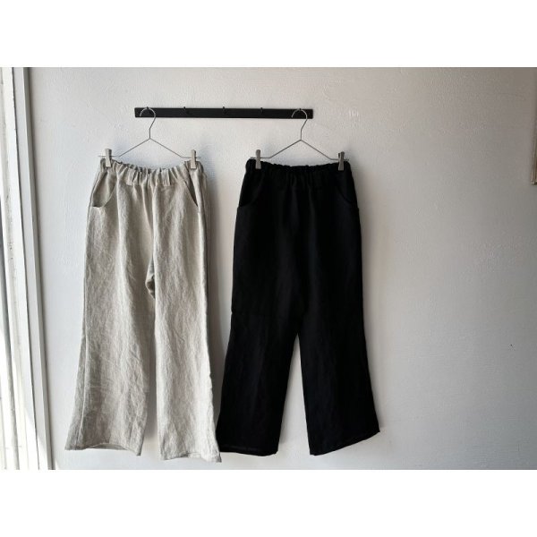 画像3: Luminaes heavy-linen frax dyed ブーツカットPT (3)