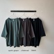 画像5: 【新色入荷】harmonie-Organic Cotton- 天竺 6ステッチ ドロップショルダー ハーフスリーブT 【クリックポスト発送可】 (5)