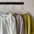 画像3: harmonie-Organic Cotton- 天竺 6ステッチ ドロップショルダー ハーフスリーブT 【クリックポスト発送可】 (3)