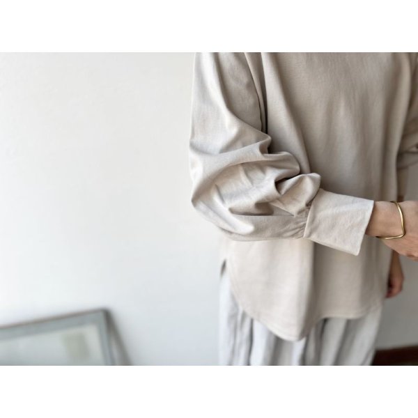 画像4: grin シルケットポンチ ギャザープルオーバー (4)