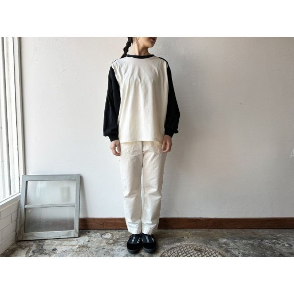 画像2: NATURALLAUNDRY コットンリネンカルゼ キャロットPT【レターパックプラス(600円)発送可能】 (2)