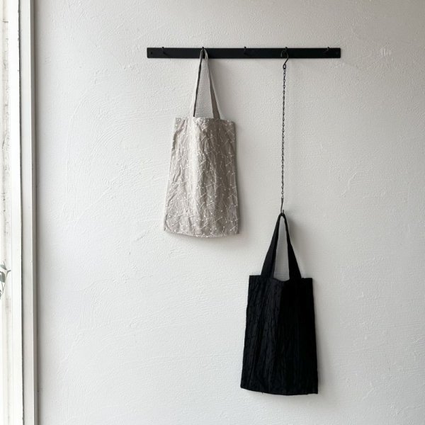 画像5: prit 60/1 リネンマチ針刺繍 × 60/1リネン 切替トート【クリックポスト（185円）発送可能】 (5)