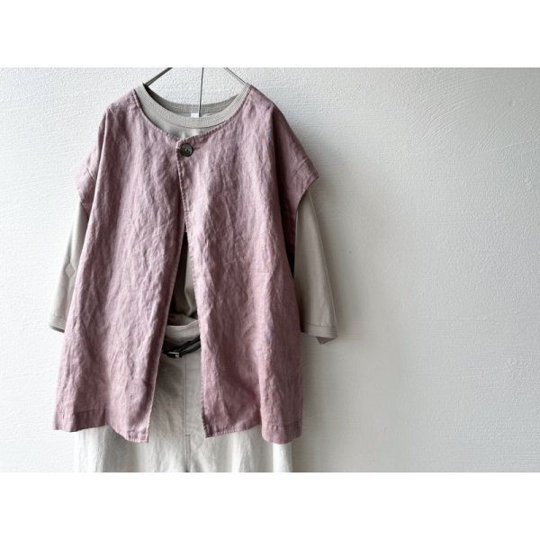 画像15: harmonie-Organic Cotton- 天竺 6ステッチ ドロップショルダー ハーフスリーブT 【クリックポスト発送可】 (15)