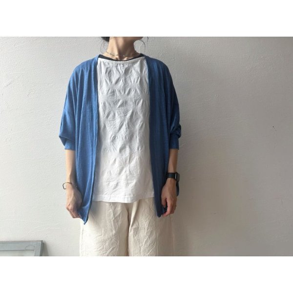 画像4: prit 40/1ベルギーリネン天竺 ボレロ【クリックポスト（185円）発送可能】 (4)