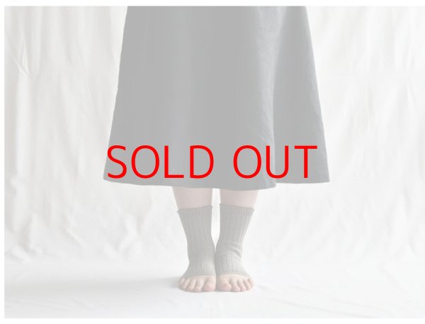 画像2: NISHIGUCHI KUTSUSHITA リネンリブサンダルソックス F 【３足までクリックポスト可】 (2)