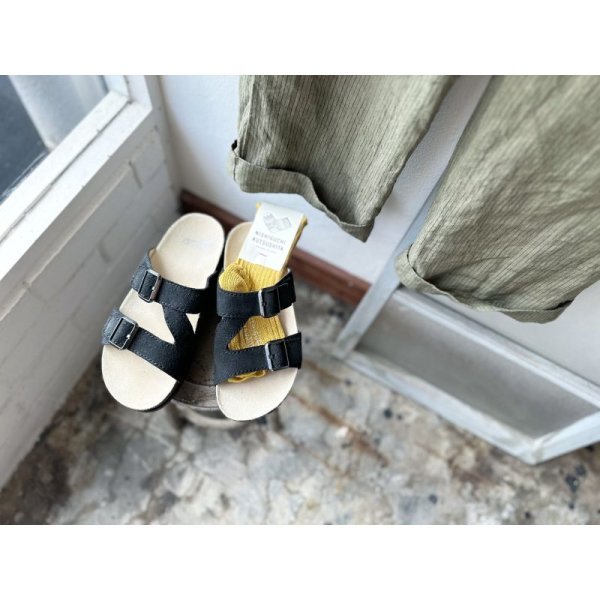 画像4: NISHIGUCHI KUTSUSHITA リネンリブサンダルソックス F 【3足までクリックポスト可】 (4)