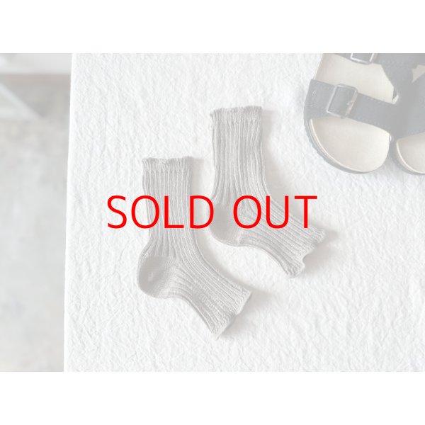 画像5: NISHIGUCHI KUTSUSHITA リネンリブサンダルソックス F 【３足までクリックポスト可】 (5)