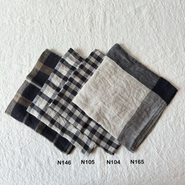 画像17: Lino e Lina リネンのハンカチ【3枚までクリックポスト可】 (17)