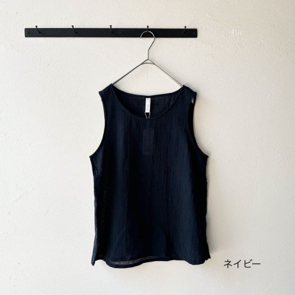 画像8: seasew.　コットンボイルワッシャー　ノースリーブブラウス【2枚までクリックポスト可】 (8)