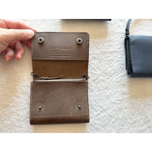 画像8: non-fragile Japan leather 三つ折り財布 (8)