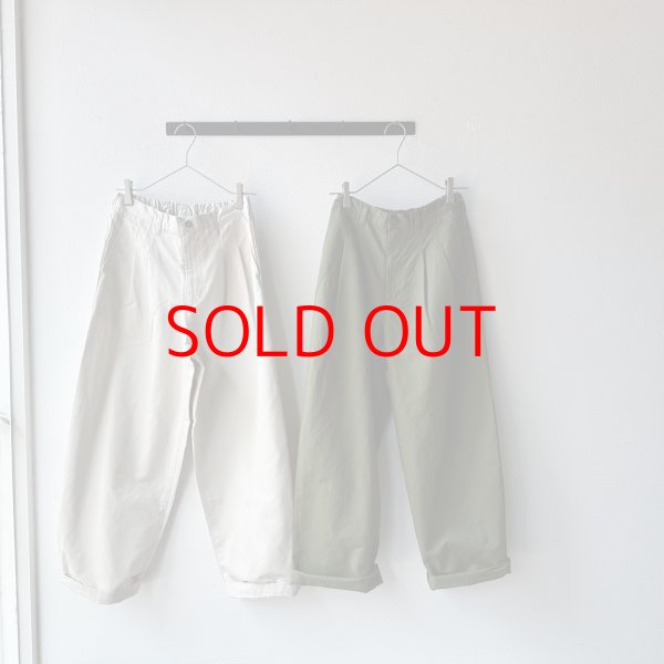 画像1: NATURALLAUNDRY コットンリネンカルゼ ビッグチノPT (1)