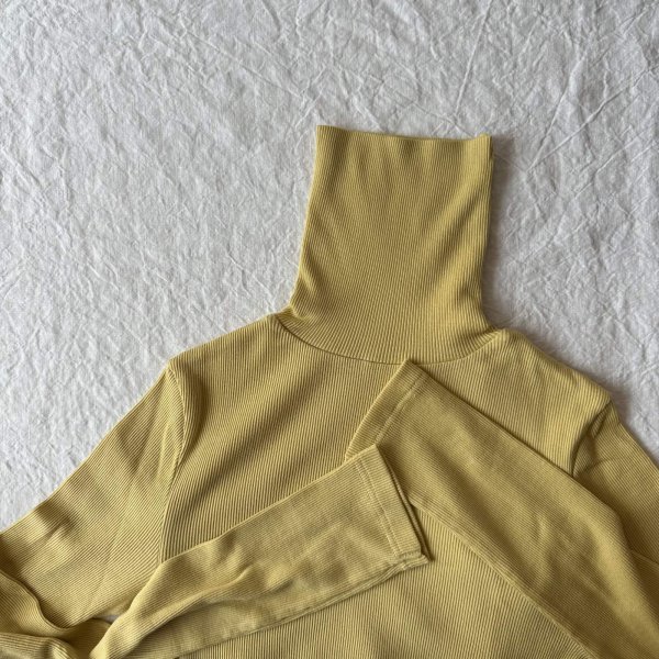 画像4: nouvelles du paradis コットンテレコ タートルネック【クリックポスト発送可】 (4)