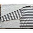 画像6: prit 40/2インド超長綿天竺ボーダー クルーネックビッグTシャツ (6)