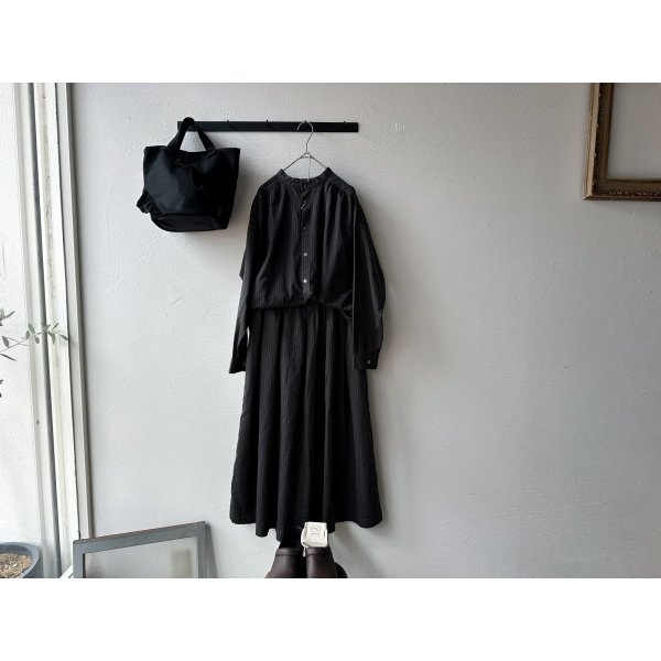 画像11: prit サテンダブルストライプ タックスカート【レターパックプラス（600円）発送可能】 (11)