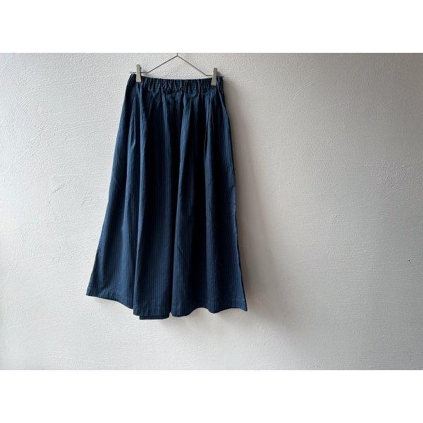 画像12: prit サテンダブルストライプ タックスカート【レターパックプラス（600円）発送可能】 (12)