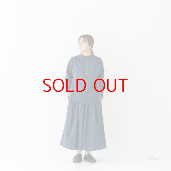 画像13: *sale50%off* prit サテンダブルストライプ タックスカート【レターパックプラス（600円）発送可能】 (13)