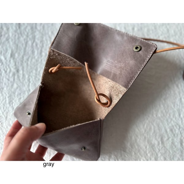 画像11: ＊即納＊ non-fragile　本革ハンバーガーポシェット （本体） (11)