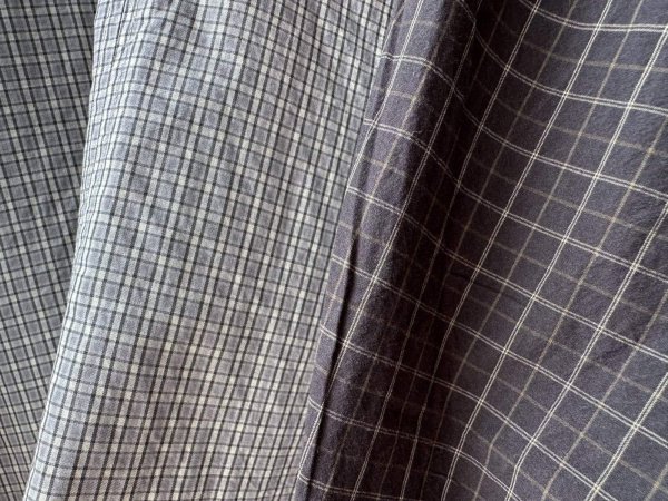 画像6: nouvelles du paradis ミニチェックドライワッシャー チョーカーネックブラウス【クリックポスト(185円)発送可能】 (6)