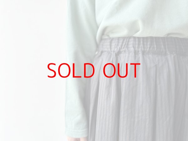 画像5: *sale50%off* prit サテンダブルストライプ タックスカート【レターパックプラス（600円）発送可能】 (5)