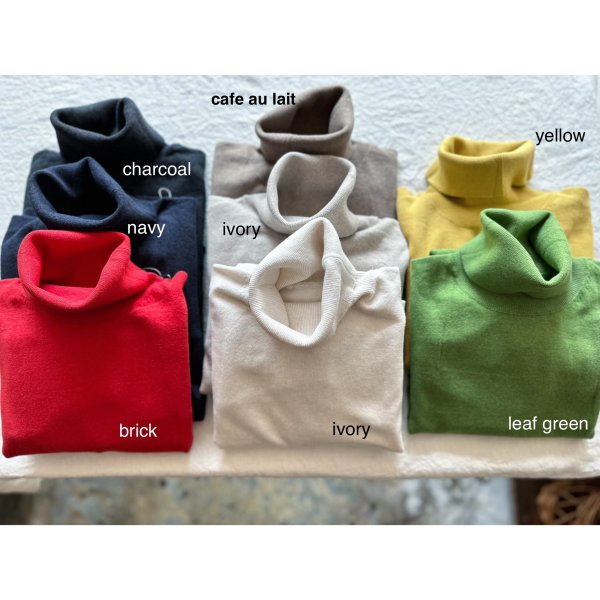 画像14: nouvelles du paradis ムーコットン タートルニット (14)