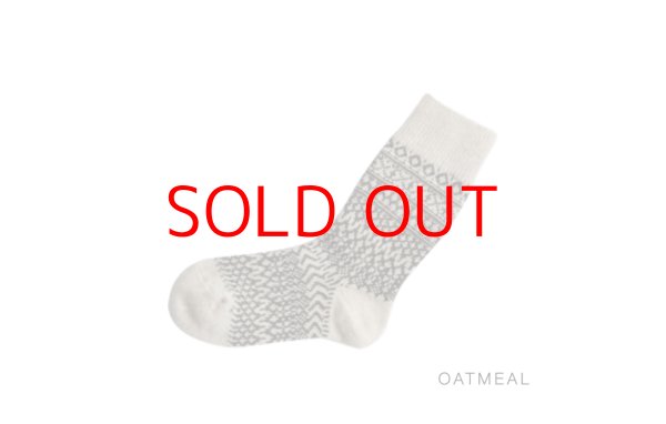 画像9: NISHIGUCHI KUTSUSHITA ウールジャガードソックスS(23~25cm)  (9)