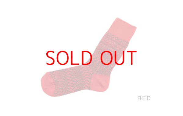 画像8: NISHIGUCHI KUTSUSHITA ウールジャガードソックスS(23~25cm)  (8)