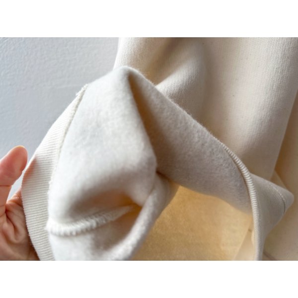 画像3: nouvelles du paradis ふんわり裏毛 ロゴスウェット(OLIVIER) (3)