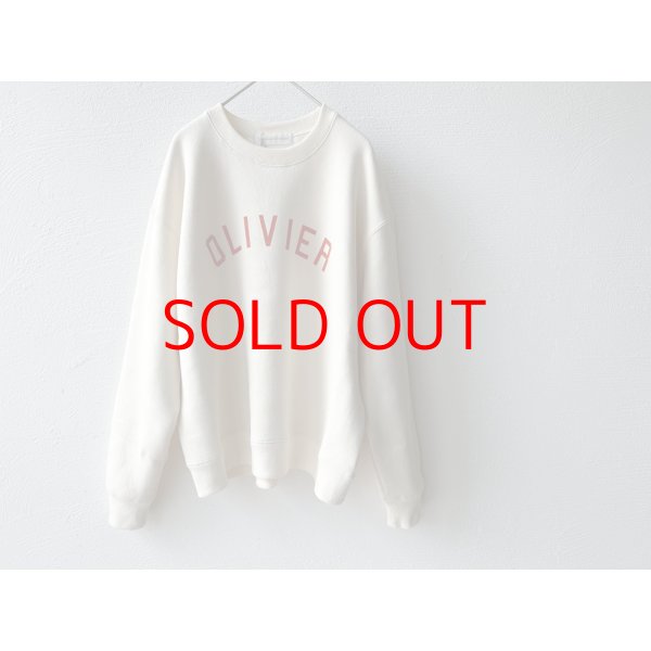 画像2: *sale30%off*nouvelles du paradis ふんわり裏毛　ロゴスウェット(OLIVIER) (2)