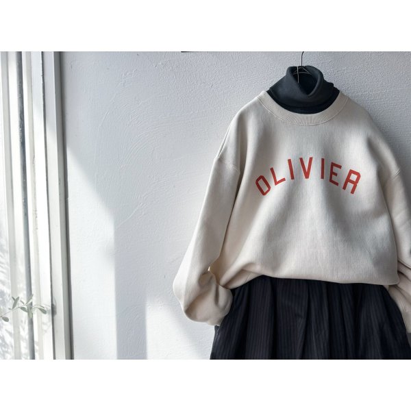 画像9: nouvelles du paradis ふんわり裏毛 ロゴスウェット(OLIVIER) (9)