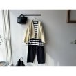 画像12: prit 40/2インド超長綿天竺ボーダー クルーネックビッグTシャツ (12)