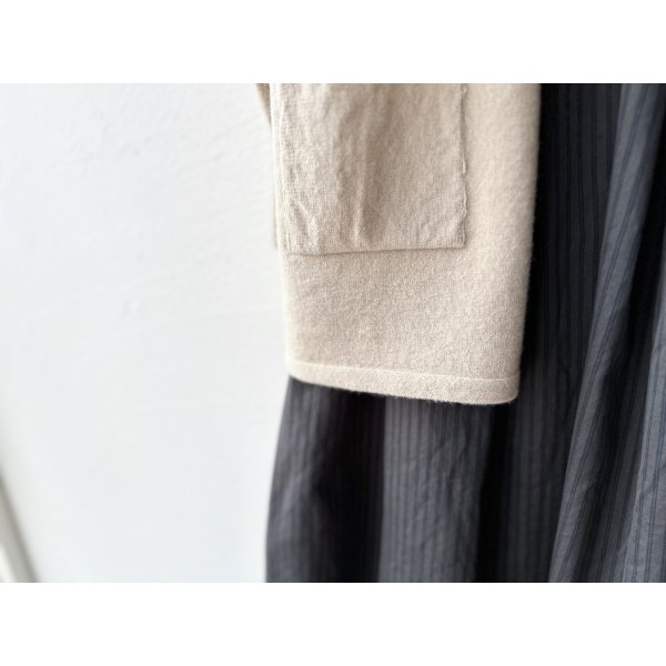 画像8: prit サテンダブルストライプ タックスカート【レターパックプラス（600円）発送可能】 (8)