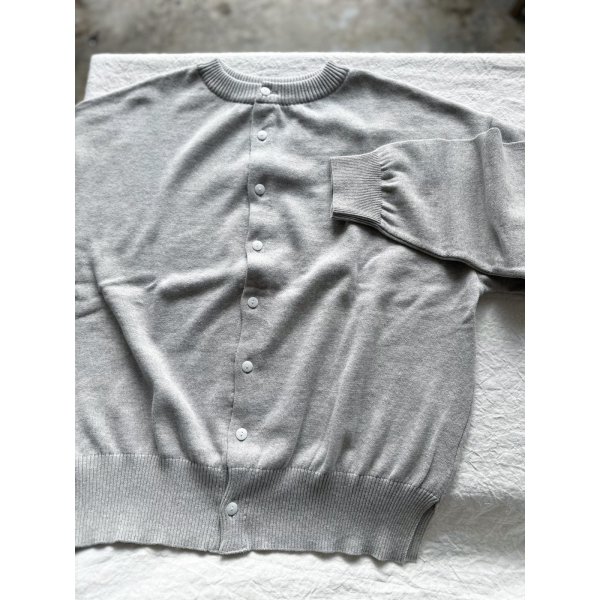 画像2: NARU 綿コーマ14G天竺 2wayニットカーディガン【レターパックプラス(600円)発送可能】 (2)