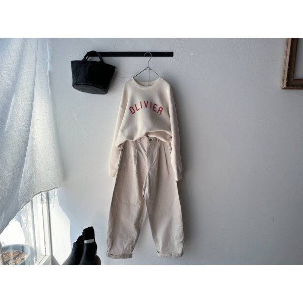 画像6: NATURALLAUNDRY コットンリネンカルゼ ビッグチノPT (6)