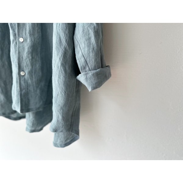 画像13: Luminaes 1/60手染めリネン ロングシャツ 【unisex】 (13)