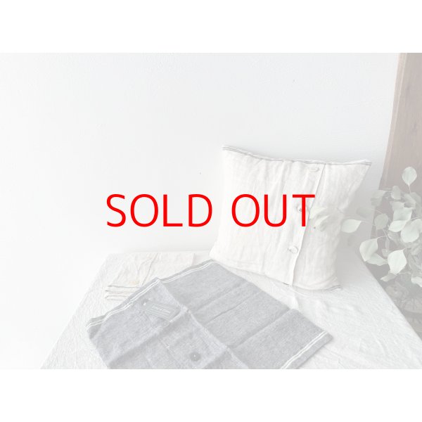 画像1: *sale30%off* Lino e Lina クッションカバー デュオ ブルー【1枚までクリックポスト可】 (1)