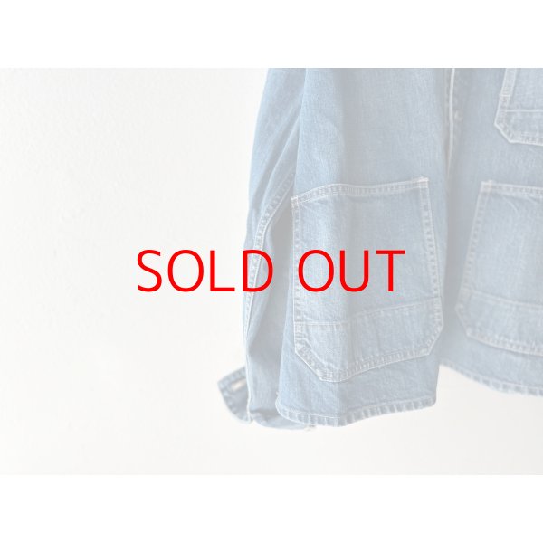 画像5: Véritécoeur ノーカラーデニムカバーオール (5)
