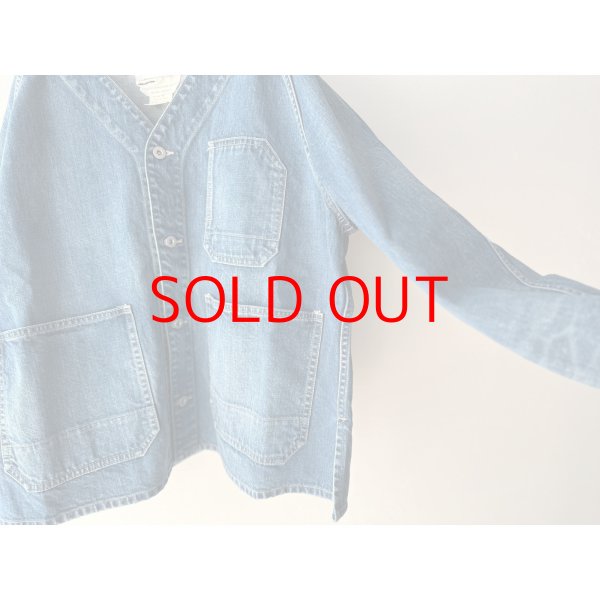 画像3: Véritécoeur ノーカラーデニムカバーオール (3)