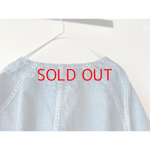 画像7: Véritécoeur ノーカラーデニムカバーオール (7)