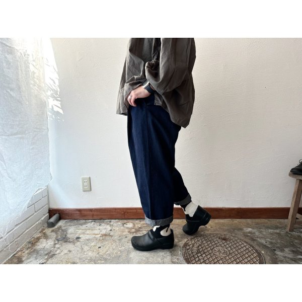 画像4: Véritécoeur デニムタックパンツ (4)